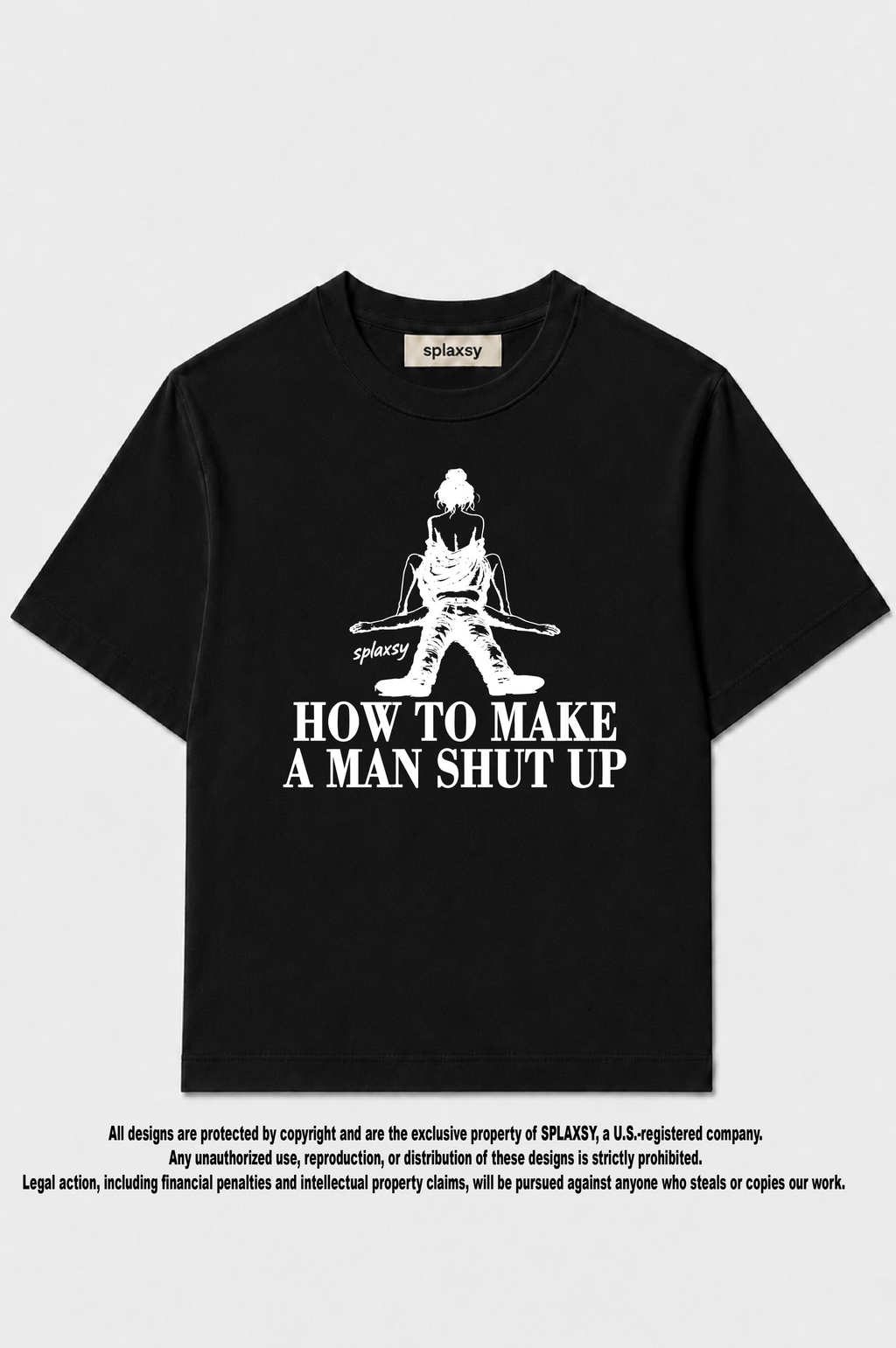 T-shirt How to make a man shut up
