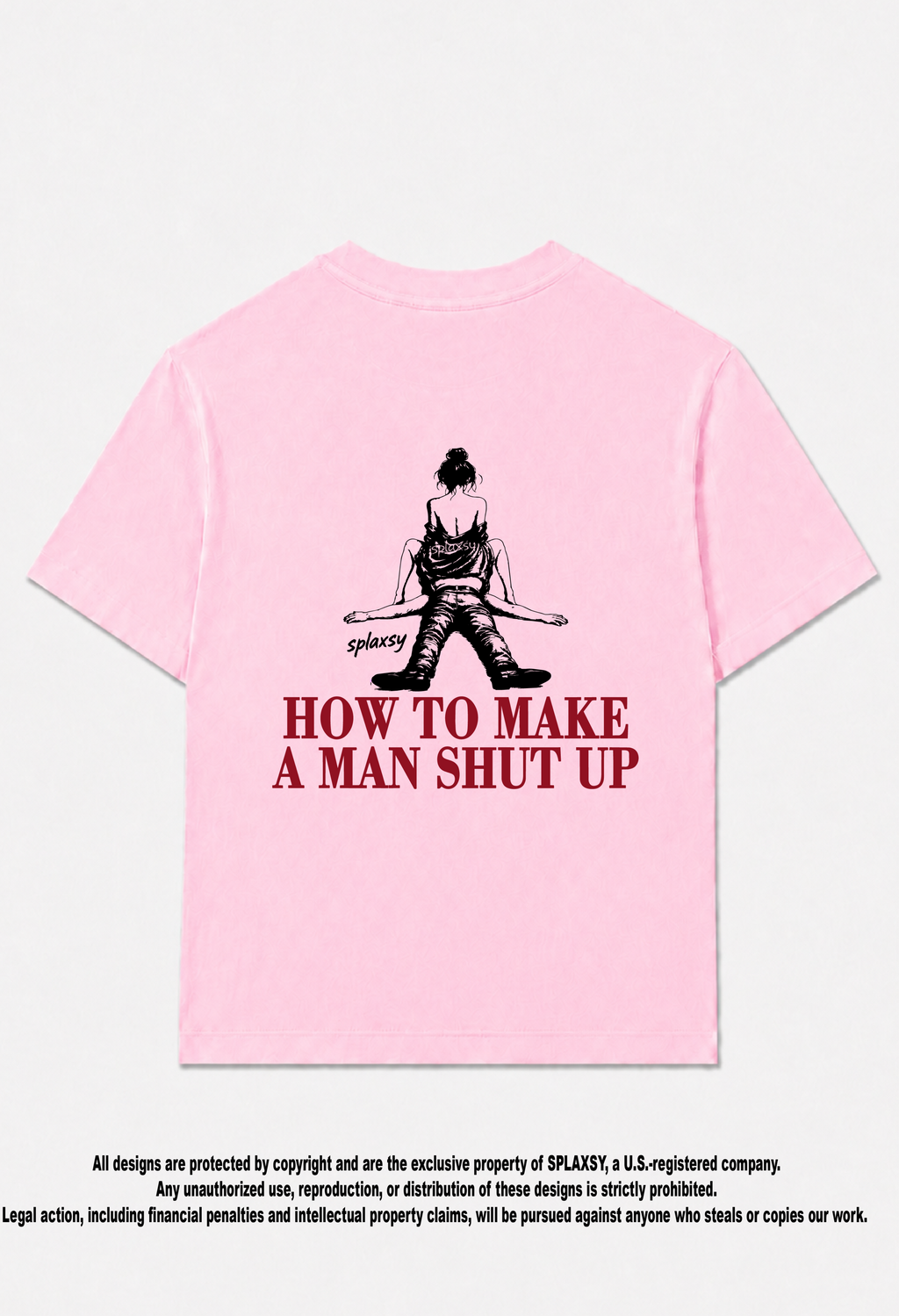 T-shirt How to make a man shut up