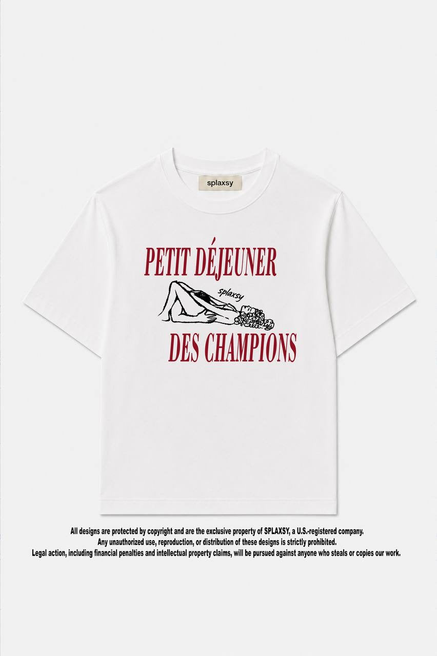 T-shirt Petit Déjeuner Des Champions