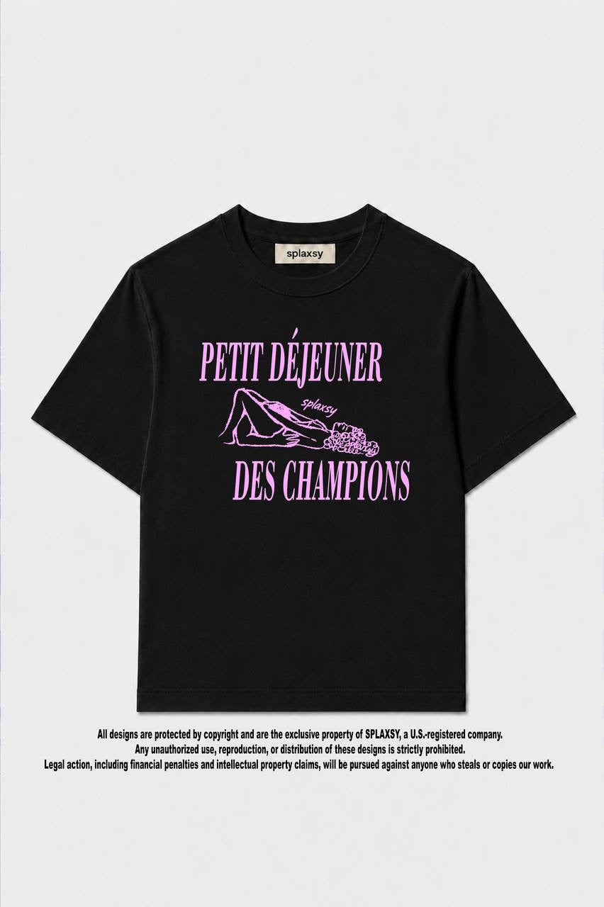 T-shirt Petit Déjeuner Des Champions
