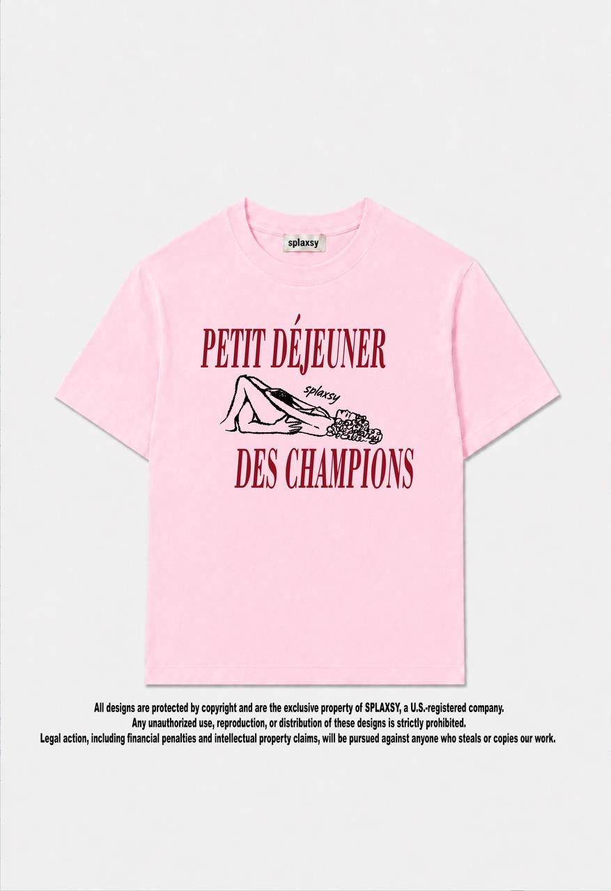 T-shirt Petit Déjeuner Des Champions