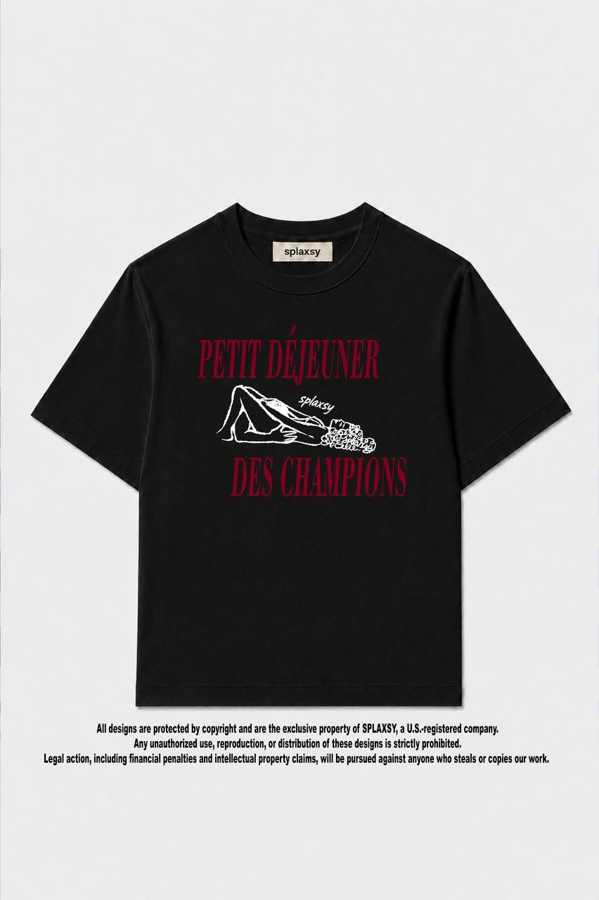 T-shirt Petit Déjeuner Des Champions