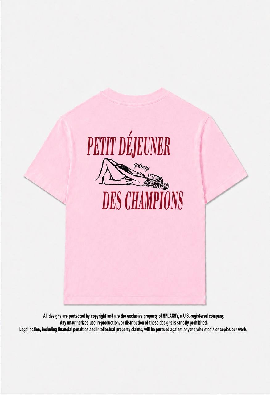 T-shirt Petit Déjeuner Des Champions